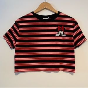 Disney | Cropped Minnie Mouse Tee Shirt